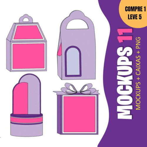 Arquivo de Corte Molde Caixa + Mockup -3358