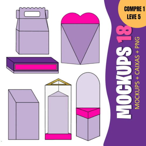 Arquivo de Corte Molde Caixa + Mockup -3372