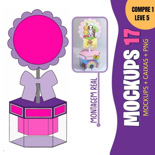 Arquivo de Corte Molde Caixa + Mockup -3371