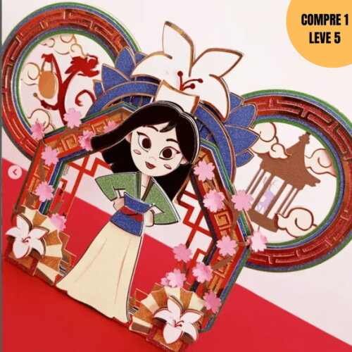 Arquivo de Corte Mulan Princesa Topo de Bolo -3870
