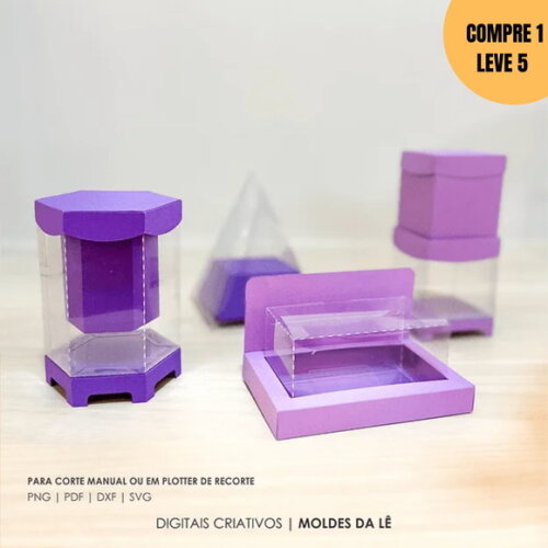 Arquivo de Corte Pack Cristal Moldes Limpos -3007