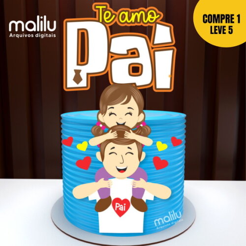 Arquivo de Corte Pai e Filha Topo de Bolo 91 -