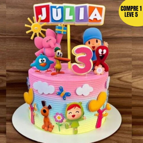 Arquivo de Corte Pocoyo Topo de Bolo -20