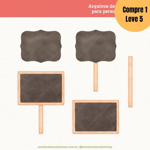 Arquivo de Corte Quitandinha Cliparts em Aquarela - 5209