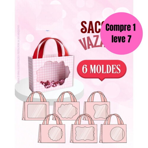 Arquivo de Corte Sacola Shaker Vitrine -6673