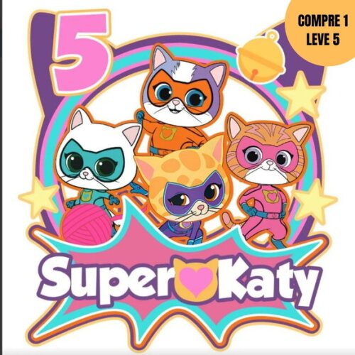 Arquivo de Corte Superkitties Topo de Bolo -4110