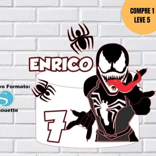 Arquivo de Corte Venom Topo de Bolo -6049