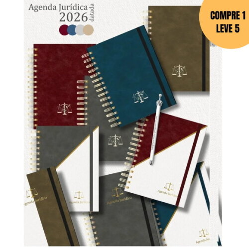 Arquivo Digital 22 Capas A5 para Agenda Jurídica 2026 -4467