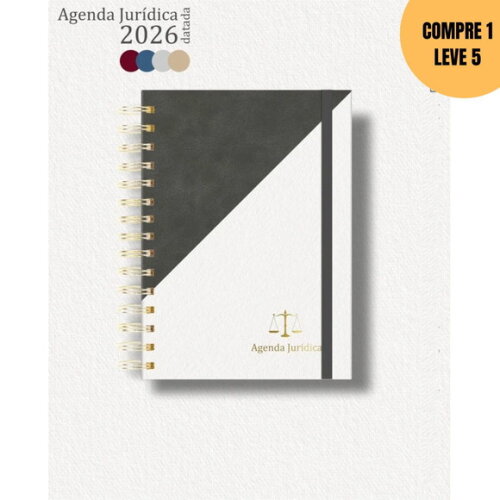 Arquivo Digital 22 Capas A5 para Agenda Jurídica 2026 -4467