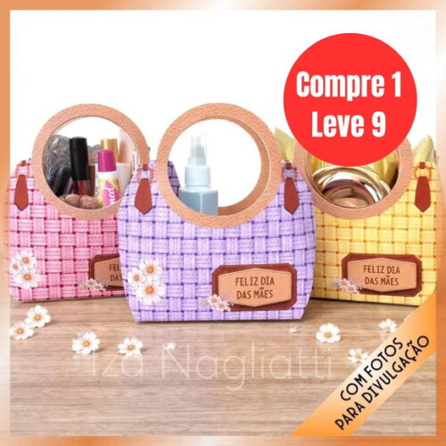 Arquivo Digital 3 Bolsas com Alça Dia das Mães -6781