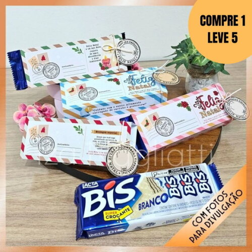 Arquivo Digital 4 Capinhas de Caixa de Bis Natal -5756