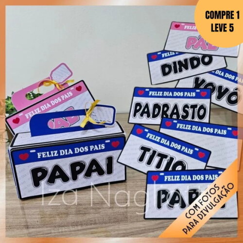Arquivo Digital 6 Placas para Caixa de Bombom -4464