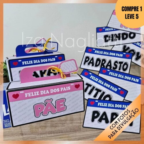 Arquivo Digital 6 Placas para Caixa de Bombom -4464
