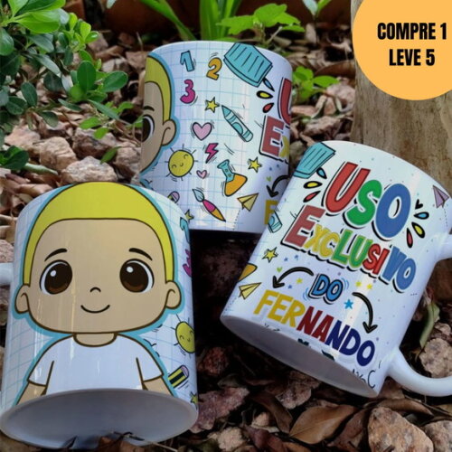 Arquivo Digital Abc Volta às Aulas Artes para Caneca -6119