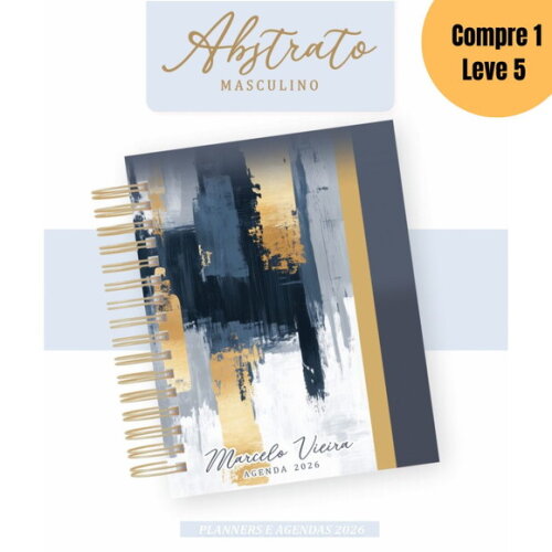 Arquivo Digital Abstrato Masculino Agendas 2026 -5148