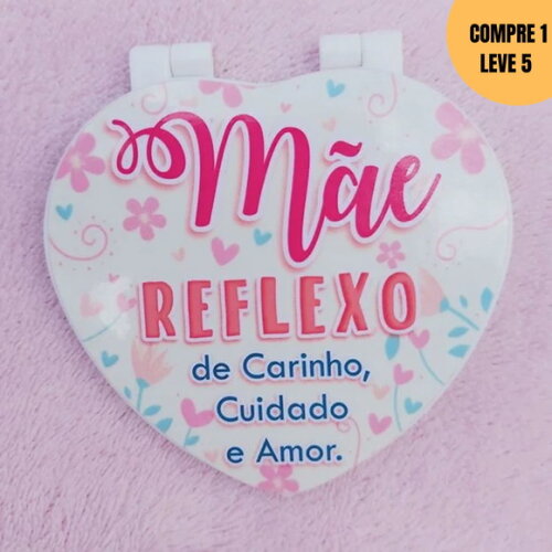Arquivo Digital Adesivo Espelho Coração Dia das Mães -3134