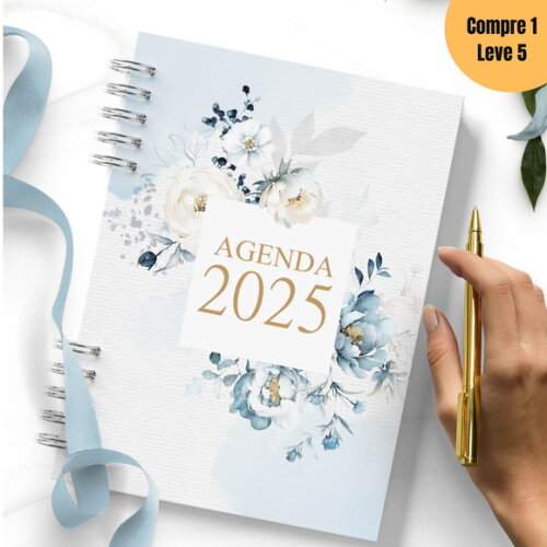 Arquivo Digital Agenda 2025 1dpp Versículos Floral Azul -578