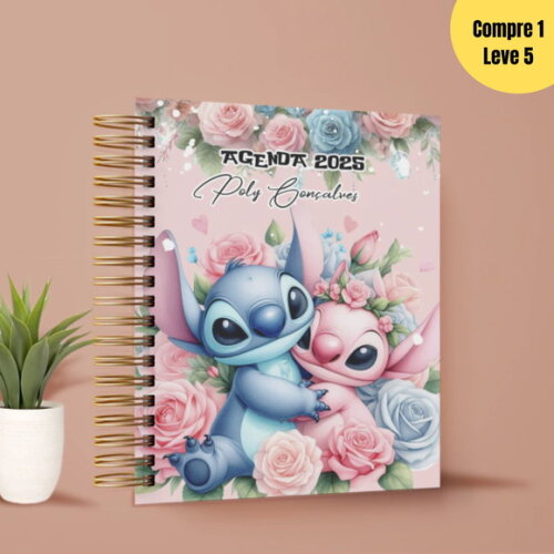 Arquivo Digital Agenda 2025 Coleção Personagens Stitch -420