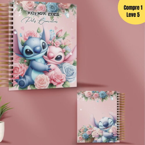 Arquivo Digital Agenda 2025 Coleção Personagens Stitch -420