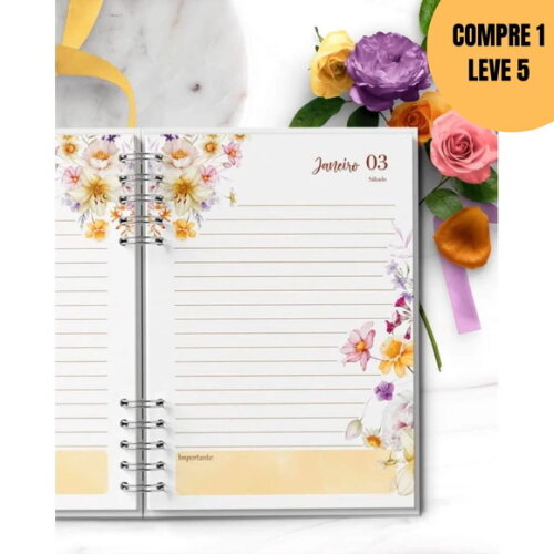 Arquivo Digital Agenda 2026 1dpp Floral Encanto -5680