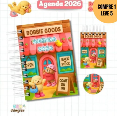 Arquivo Digital Agenda 2026 Datada Bobbie Goods -4530