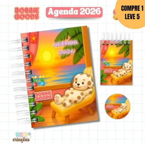 Arquivo Digital Agenda 2026 Datada Bobbie Goods -4530