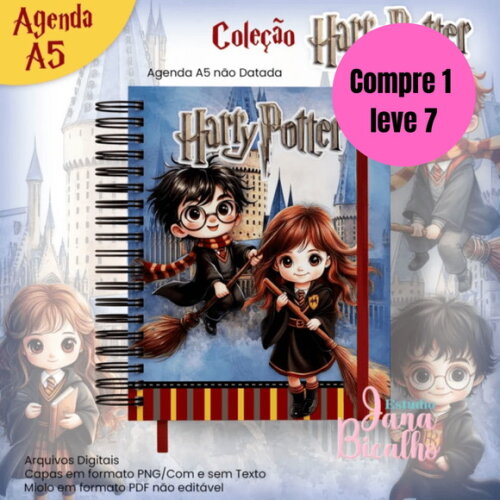 Arquivo Digital Agenda A5 Harry Potter -6458