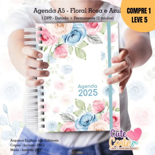 Arquivo Digital Agenda Datada 2025 Floral 1dpp -1863