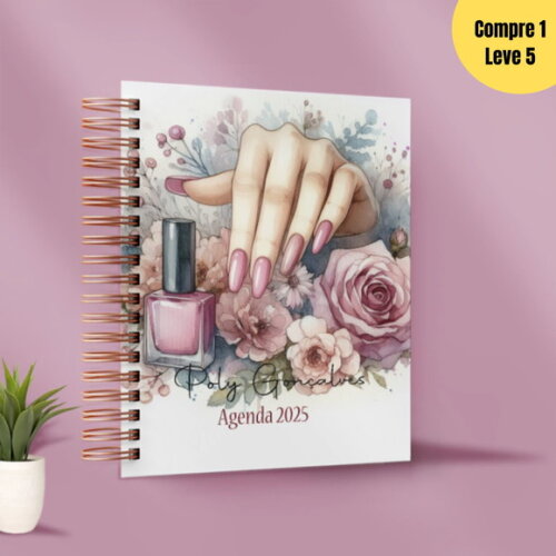 Arquivo Digital Agenda Manicure Flowers 2025 - 413