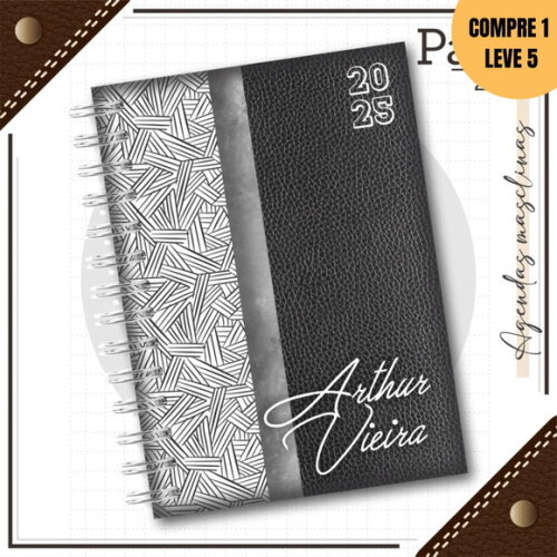 Arquivo Digital Agenda Masculina Couro Preto 2025 -215