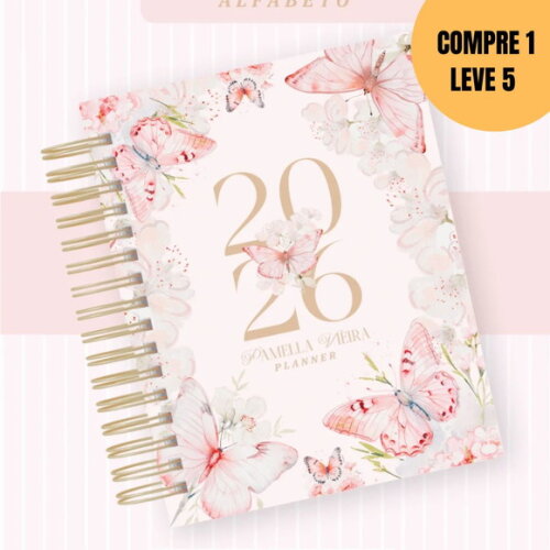 Arquivo Digital Alfabeto Borboletas Agendas -5006