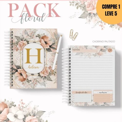Arquivo Digital Alfabeto Floral Agendas 2026 -2915