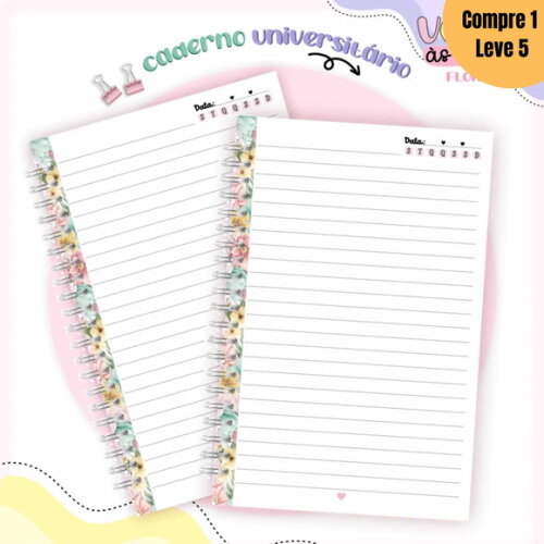 Arquivo Digital Alfabeto Floral Kit Volta às Aulas -863