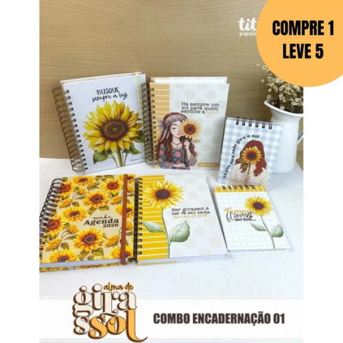 Arquivo Digital Alma de Girassol Combo Encadernação -5736