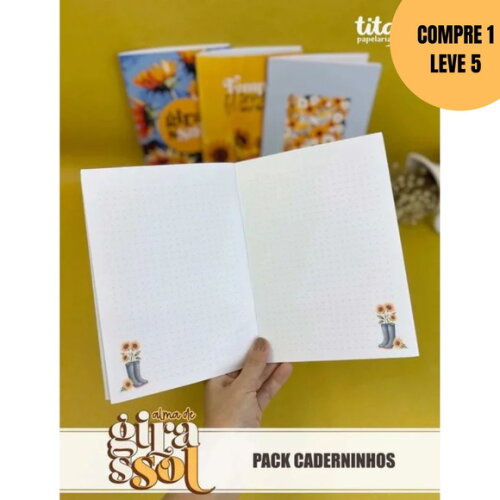 Arquivo Digital Alma de Girassol Pack Caderninhos -5935