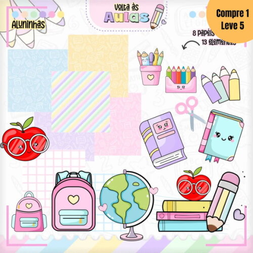 Arquivo Digital Aluninhas Kit Escolar 2025 -779