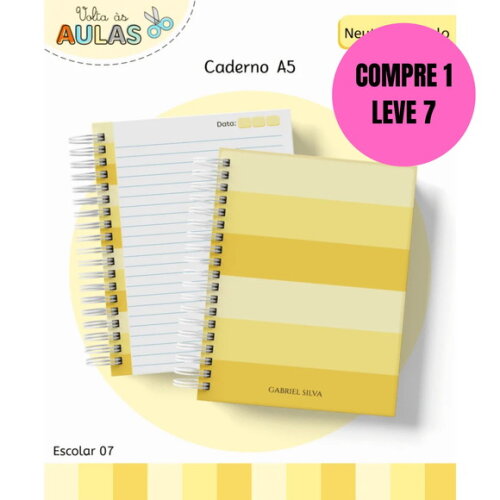Arquivo Digital Amarelo Neutro Volta as Aulas 2026 -6354