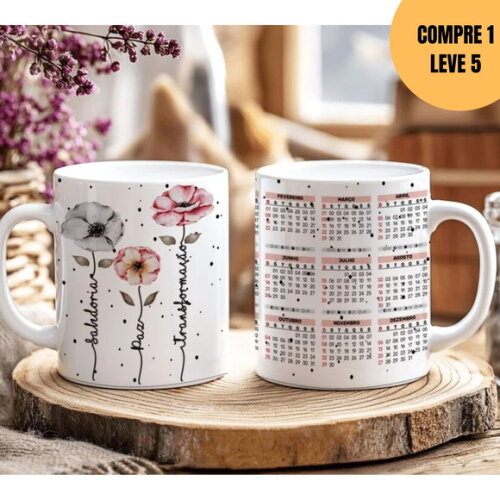 Arquivo Digital Ano Novo Minimalista com Calendário -6035