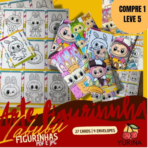 Arquivo Digital Arte Card Labubu -4936