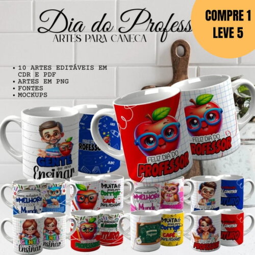 Arquivo Digital Arte para Canecas Dia do Professor -4933
