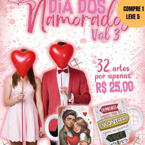 Arquivo Digital Arte para Canecas Dia dos Namorados -3329