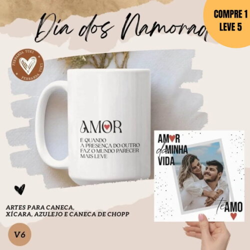 Arquivo Digital Arte para Canecas Dia dos Namorados -3574