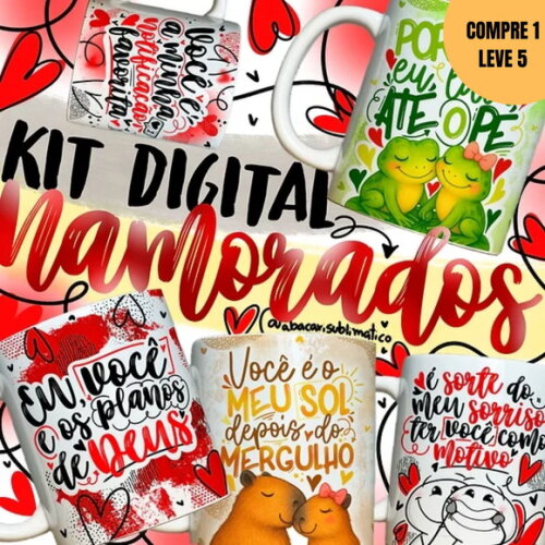 Arquivo Digital Arte para Canecas Dia dos Namorados -3850