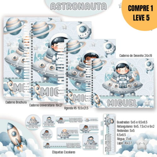 Arquivo Digital Astronauta Kit Escolar 2025 -1458