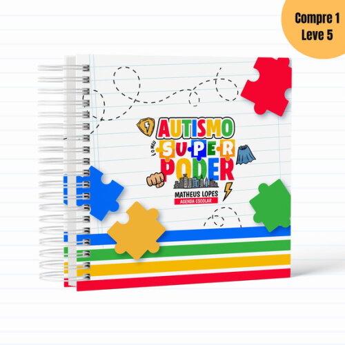 Arquivo Digital Austismo Menino Kit Escolar 2025 - 769