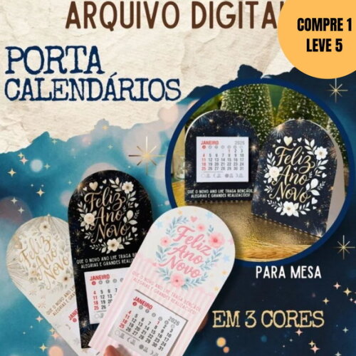 Arquivo Digital Base Calendário 2026 para Ímã -5929