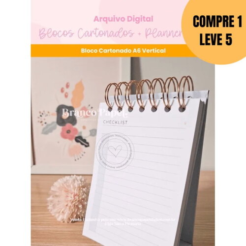 Arquivo Digital Blocos Cartonados + Planner Duo -5399