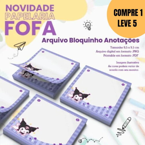Arquivo Digital Bloquinho 95x95mm Kumaru -5536