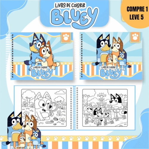 Arquivo Digital Bluey Livros de Colorir -3386