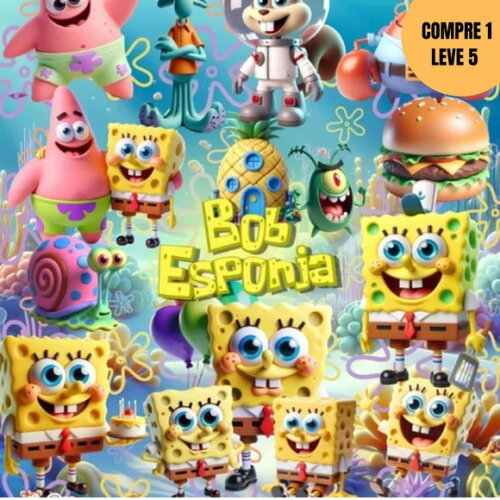 Arquivo Digital Bob Esponja Kit Digital -4317
